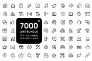 7000 Premium outline icons bundle, an Outline Icon by AIWD (Thumbnail 1 of 13)