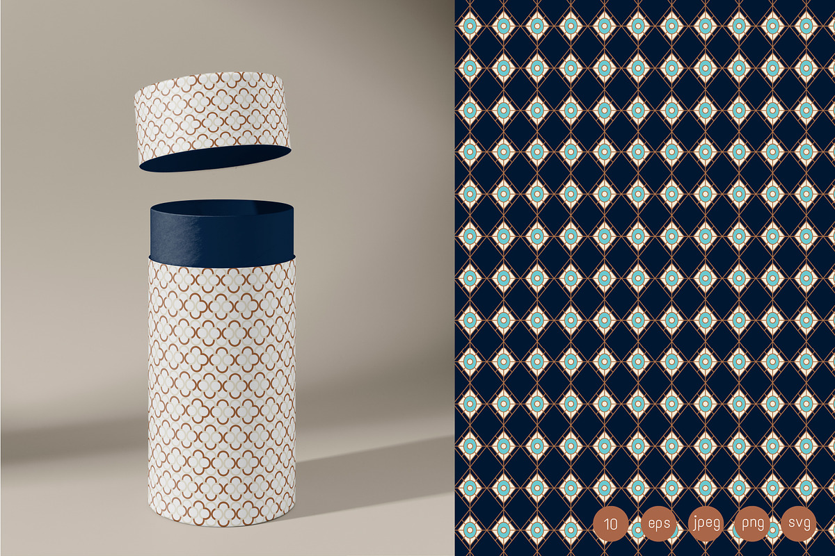 Retro Geometric Patterns, a Pattern Graphic by Milky April (Photo 5 of 5)