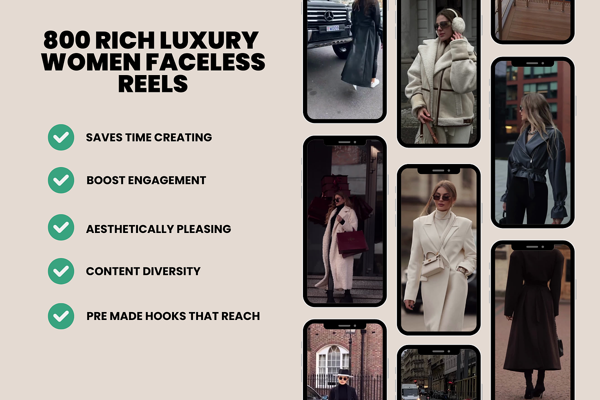 Luxury Women Videos Faceless Reels, a Social Media Template by Design By Hira (Photo 5 of 9)