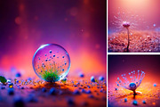 Nature Background Microcosm Flower, a Background Graphic by IrySha (Thumbnail 1 of 6)