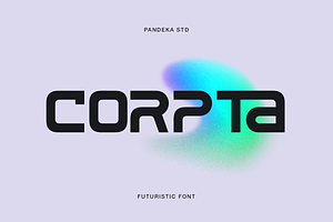 Corpta - Futuristic Tech Modern, a Sans Serif Font by Pandeka Studio