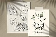 Woman & flower sketch. Female art., a Healthcare Illustration by bioraven (Thumbnail 4 of 13)