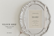 Velour Serif: Elegant Vintage Font, a Sans Serif Font by Mneme (Thumbnail 5 of 7)