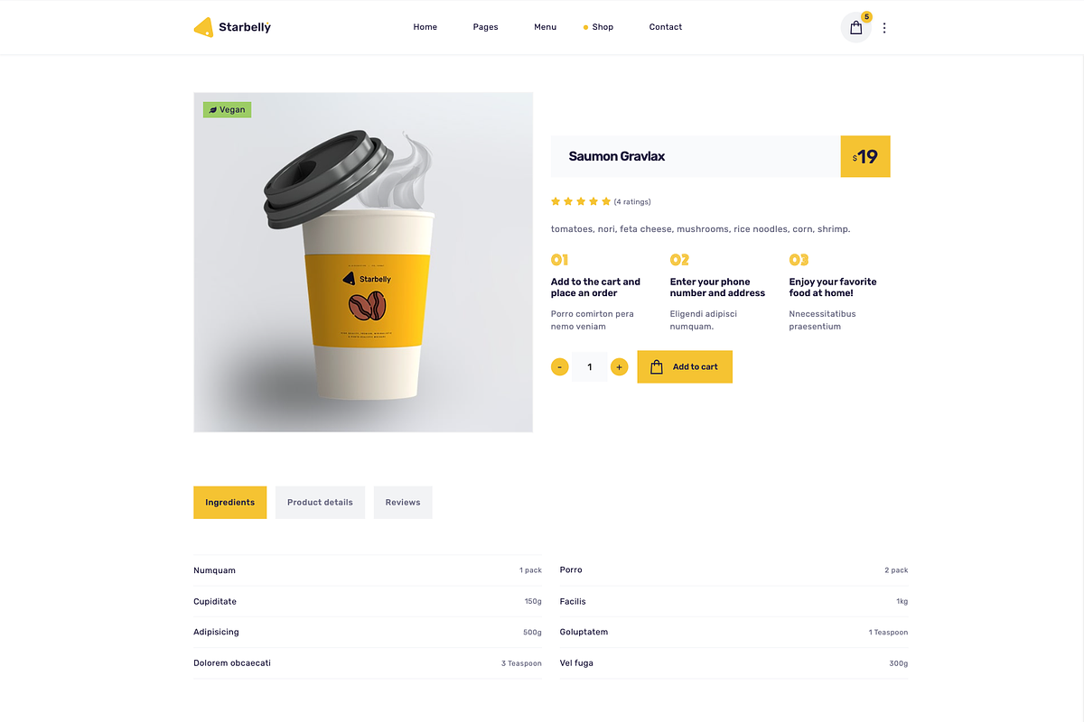 Restaurant & Cafe HTML Template, a HTML Template by UInstrument (Photo 11 of 11)