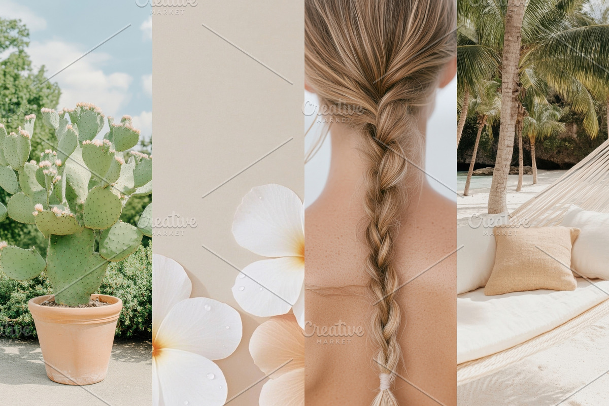 Serene Summer Beach Stock Images, a Beauty & Fashion Photo by Make Stories Studio (Photo 9 of 12)