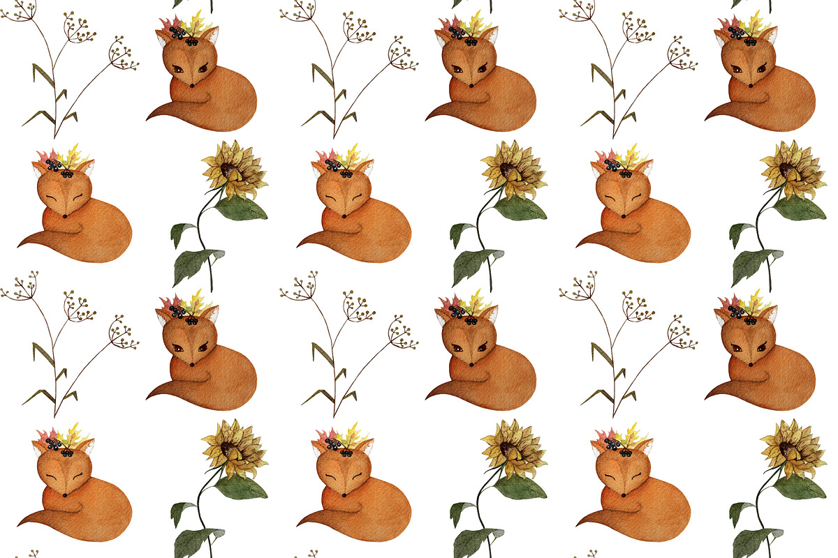 Watercolor Foxes, an Illustration by Pretty light (Photo 4 of 5)