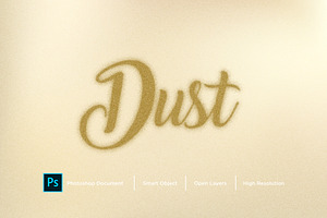 Dust Text Effect & Layer Style