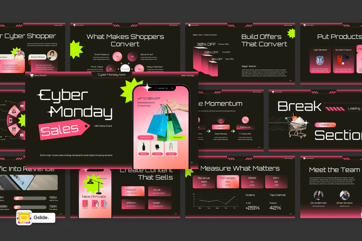 Cyber Monday Sales Strategy, a Presentation Template by Loin Studio (Photo 1 of 4)