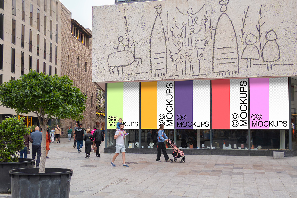 Barcelona Poster Mockup P011, an Advertising Mockup by CC Mockups (Photo 3 of 4)