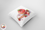 Sweet Watercolor Donuts Clipart, an Object Graphic by Negarin Digital Art (Thumbnail 7 of 9)