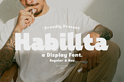 Habillta Display Font, a Sans Serif Font by madeDeduk (Thumbnail 1 of 10)