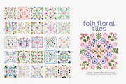 Folk floral tiles clipart, an Illustration by Patishop Art (Thumbnail 7 of 10)