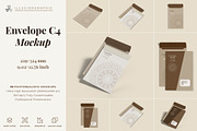 Envelope C4 Mockup - 12 Views, a Packaging Mockup by Illusiongraphic (Thumbnail 1 of 24)