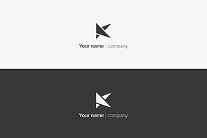 logo design letter K N