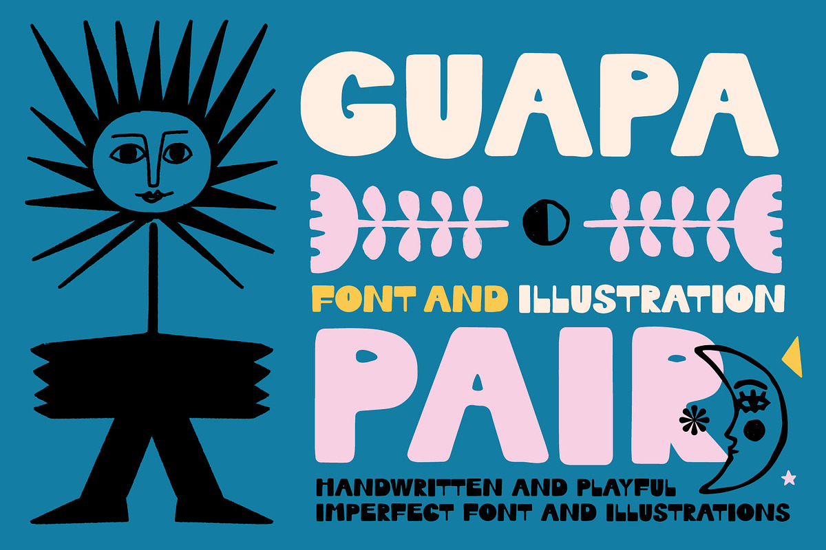 Guapa. Handwritten Font Kit, a Handwritten Font by dicreate (Photo 2 of 15)