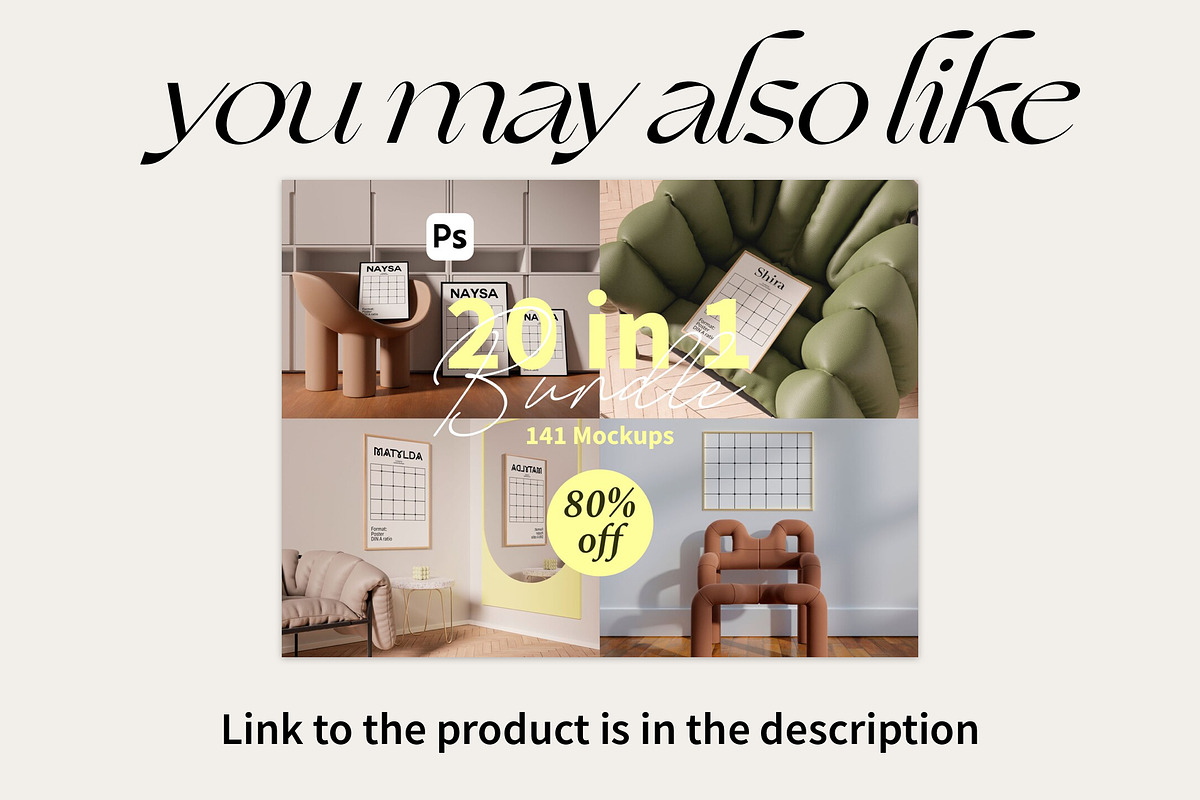 Scandinavian Frame Mockup Bundle, a Household Mockup by Bonumo (Photo 11 of 11)