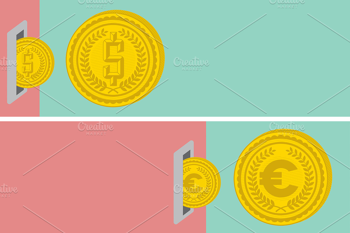 6 Money coin graphic concept, an Object Graphic by Do2design (Photo 3 of 3)