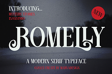 Romelly - A Modern Serif Font