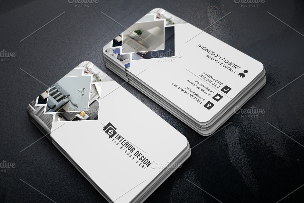 Interior designer business Card, a Business Card Template by Helal Shop (Photo 3 of 4)