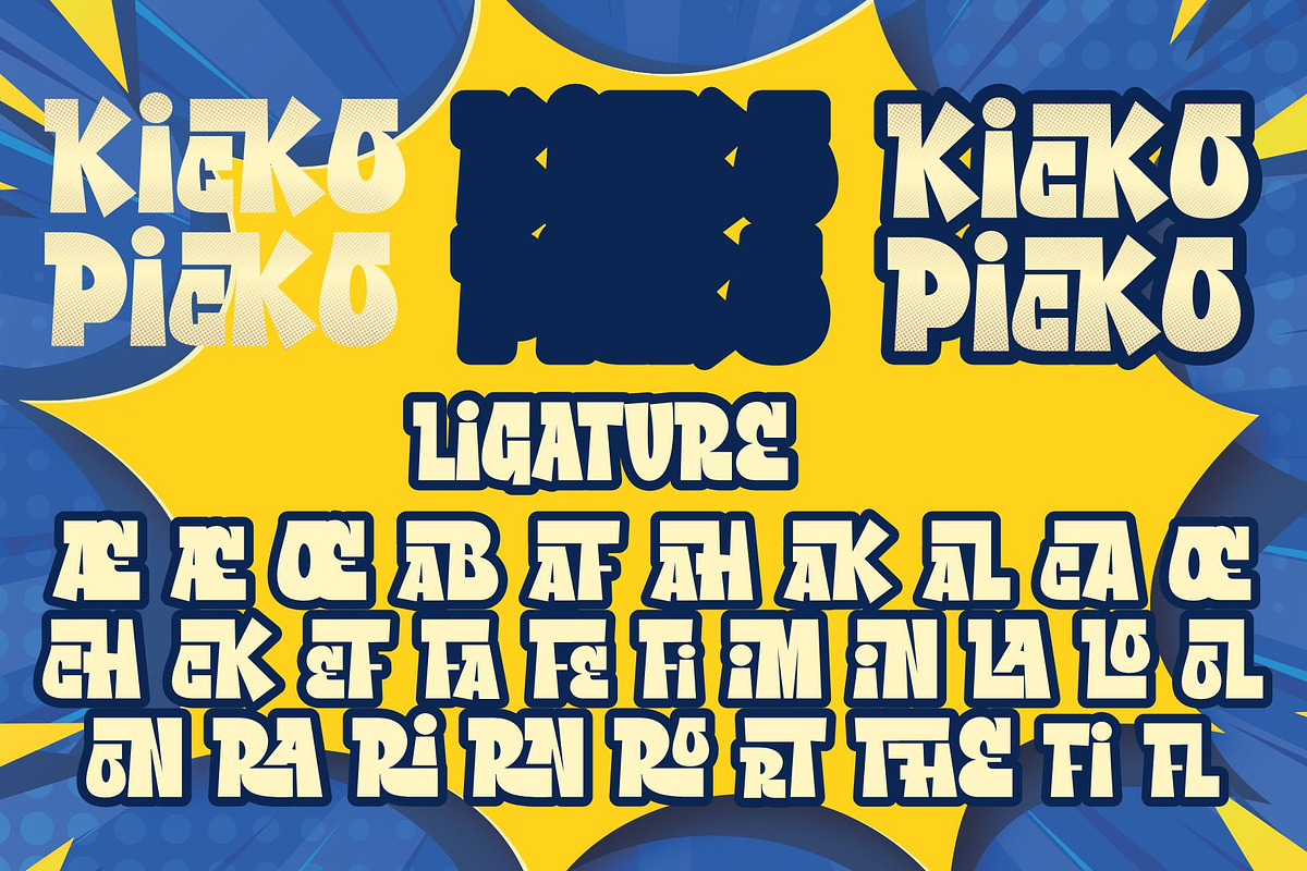 Kicko Picko, a Serif Font by saskaratype (Photo 4 of 5)