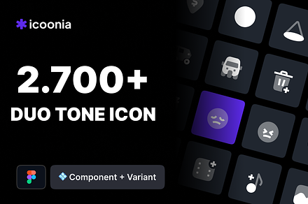 Icoonia - 2.700+ | Duotone Style, a Duotone Icon by Kawalan Studio