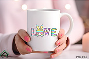 Cute Easter LOVE PNG, an Illustration by Craft Nest (Thumbnail 4 of 4)