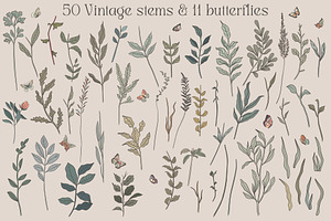 Vintage Wild Flowers Collection