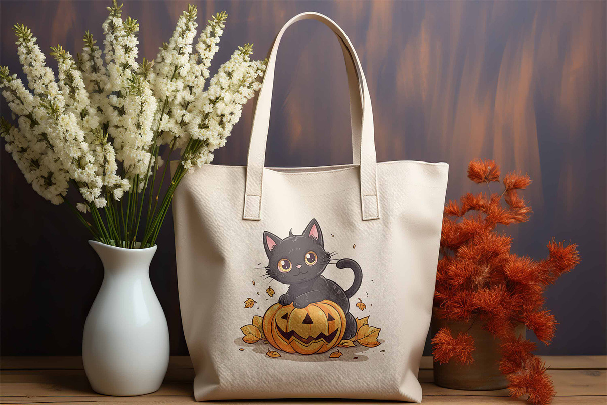 Spooky Halloween Cat Vector Clipart, a Seasonal Illustration by ARTify Illustrations (Photo 4 of 10)
