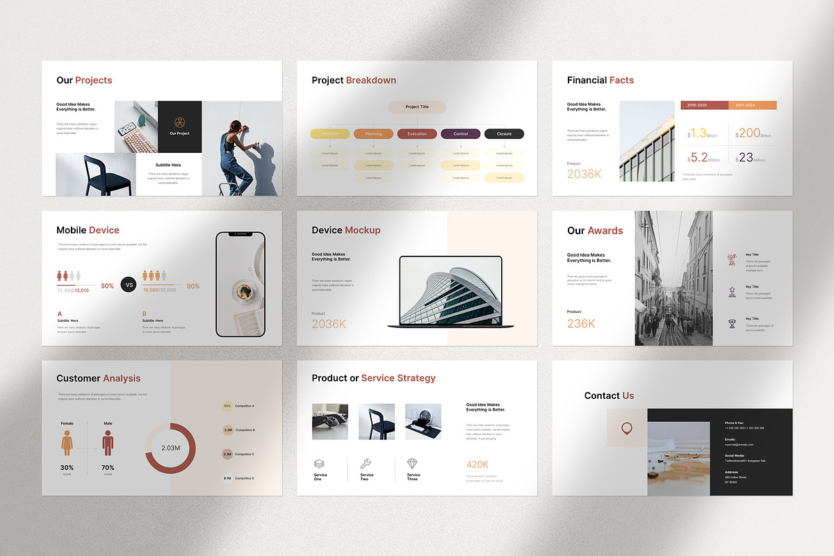 Pitch-Deck Presentation Template, a Templates & Theme by Slide_Genius1 (Photo 6 of 6)