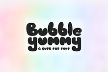 Bubble Yummy - Cute Retro Font
