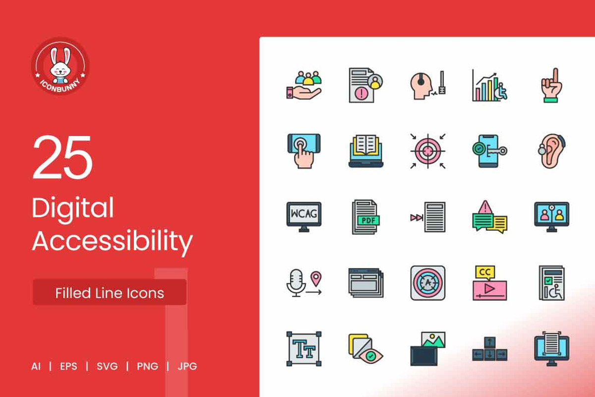 25 Digital Accessibility Filled Line, an Icon by IconBunny (Photo 1 of 2)