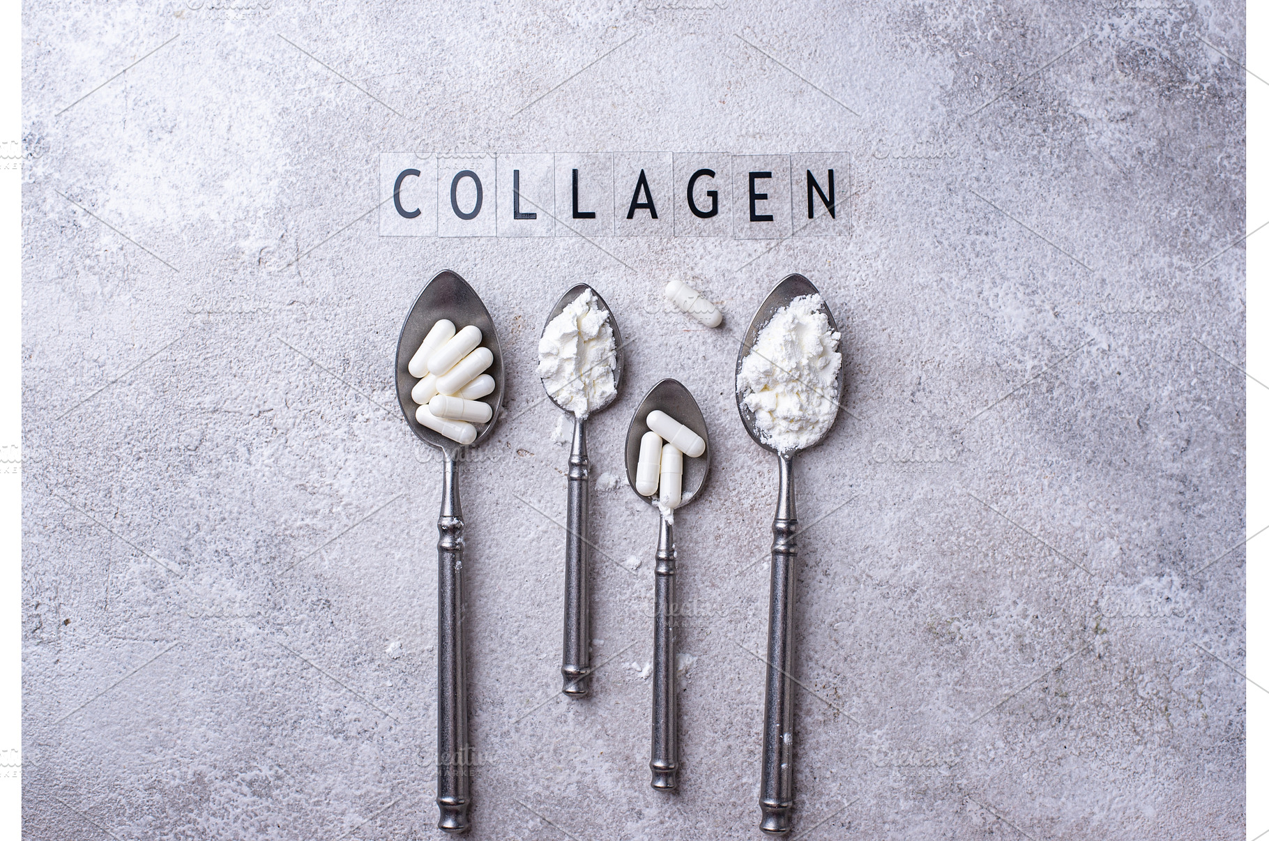 Collagen powder and pills. Healthy, a Health & Medical Photo by Yulia Furman