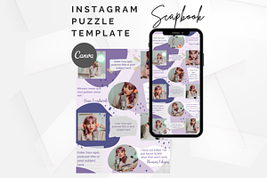 Podcast Instagram Puzzle Template