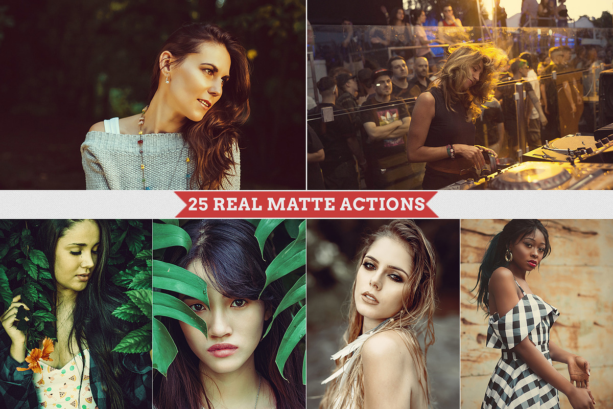 25 Real Matte Photoshop Actions