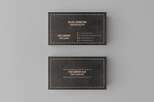 Leather Business Card