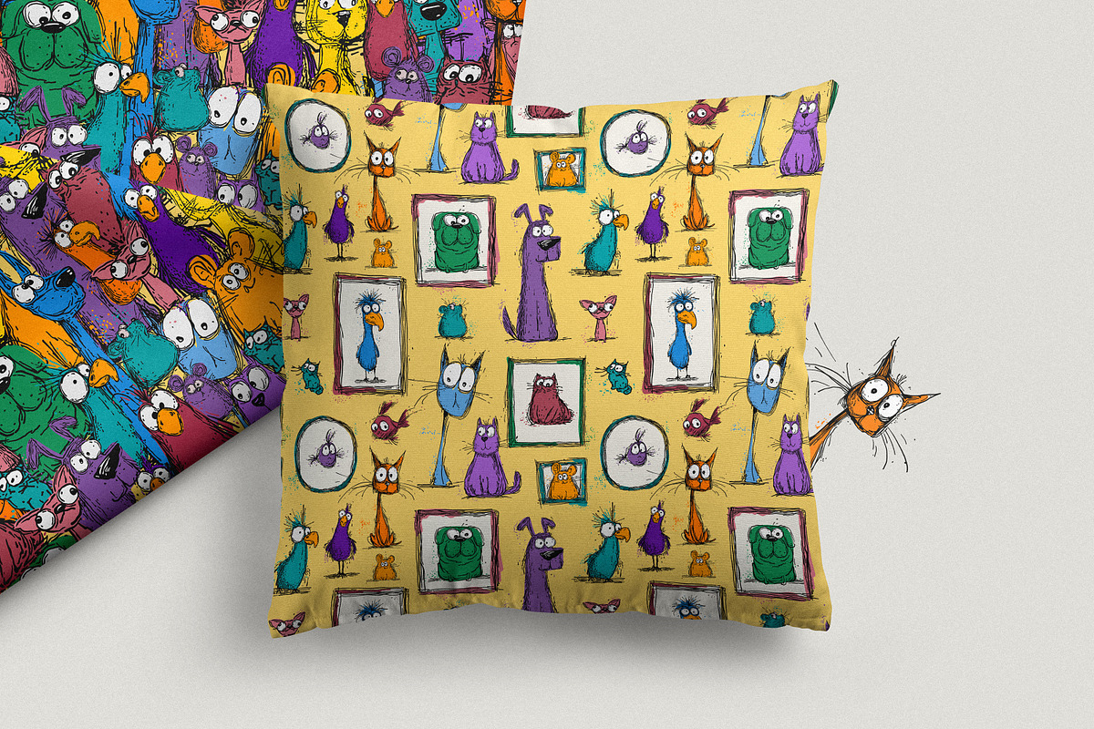 Pet Doodle Party. Clipart & Patterns, a Pattern Graphic by AnMark (Photo 4 of 14)