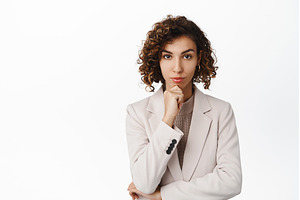 Confident young corporate woman