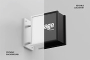 Wall Mounted Signboard Mockup Set, an Advertising Mockup by RamStudio2 (Thumbnail 10 of 13)