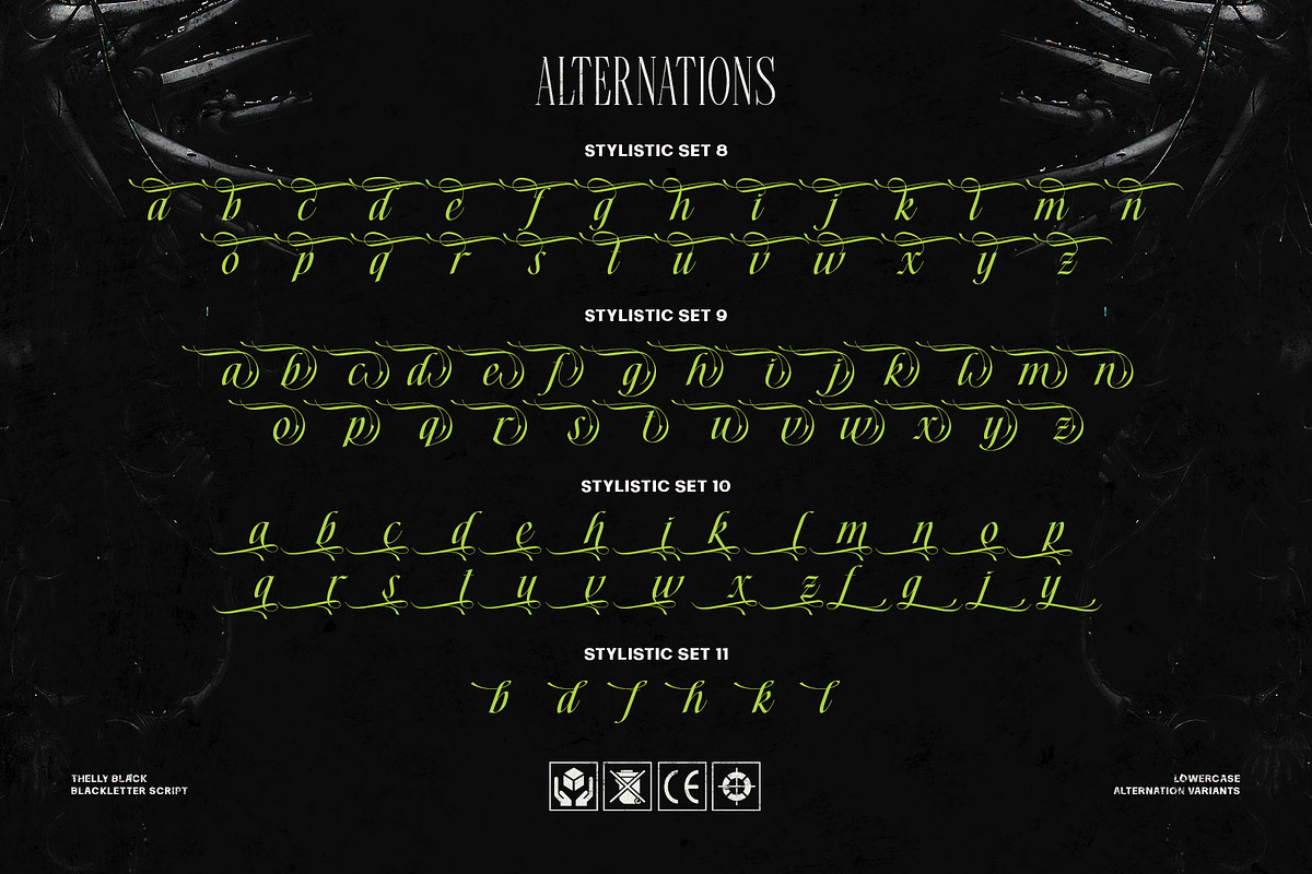 Thelly Black Typeface, a Blackletter Font by alit design (Photo 10 of 17)