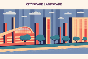 Cityscape Illustrations & Patterns