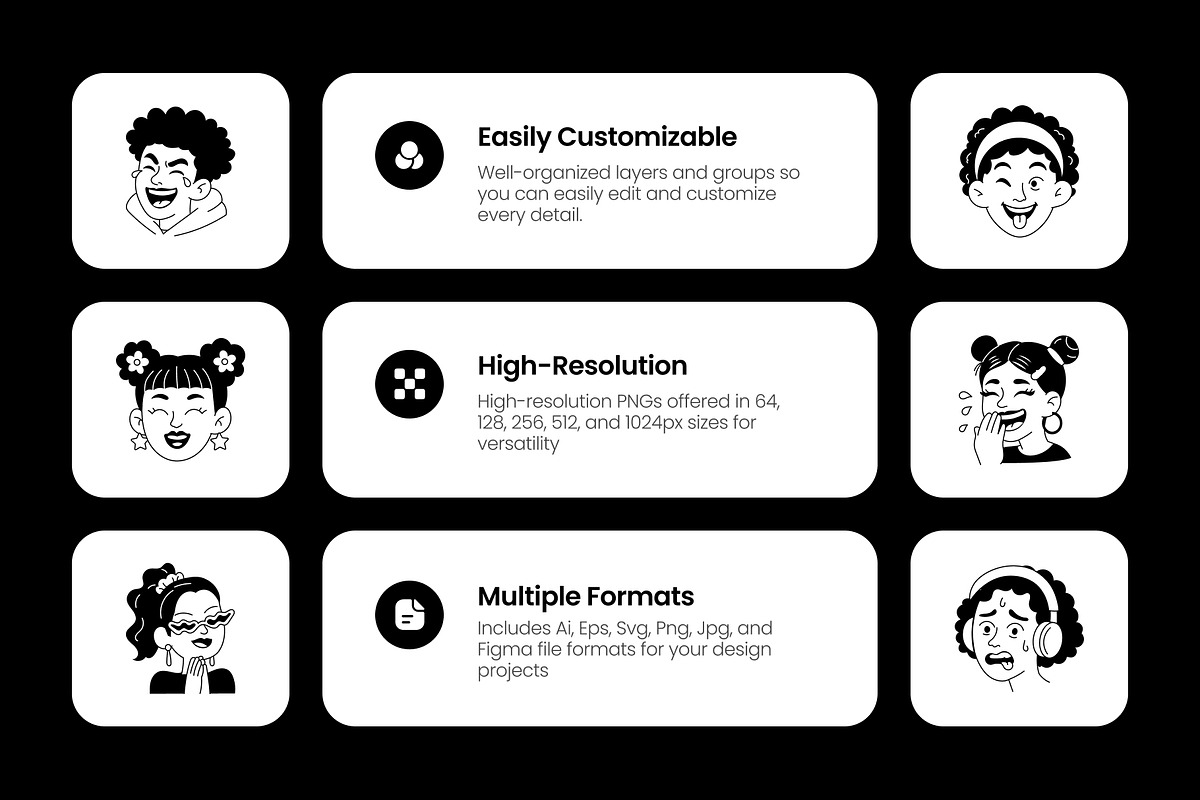 240 Facial Expressions Icons, an Outline Icon by Prosymbols (Photo 2 of 15)