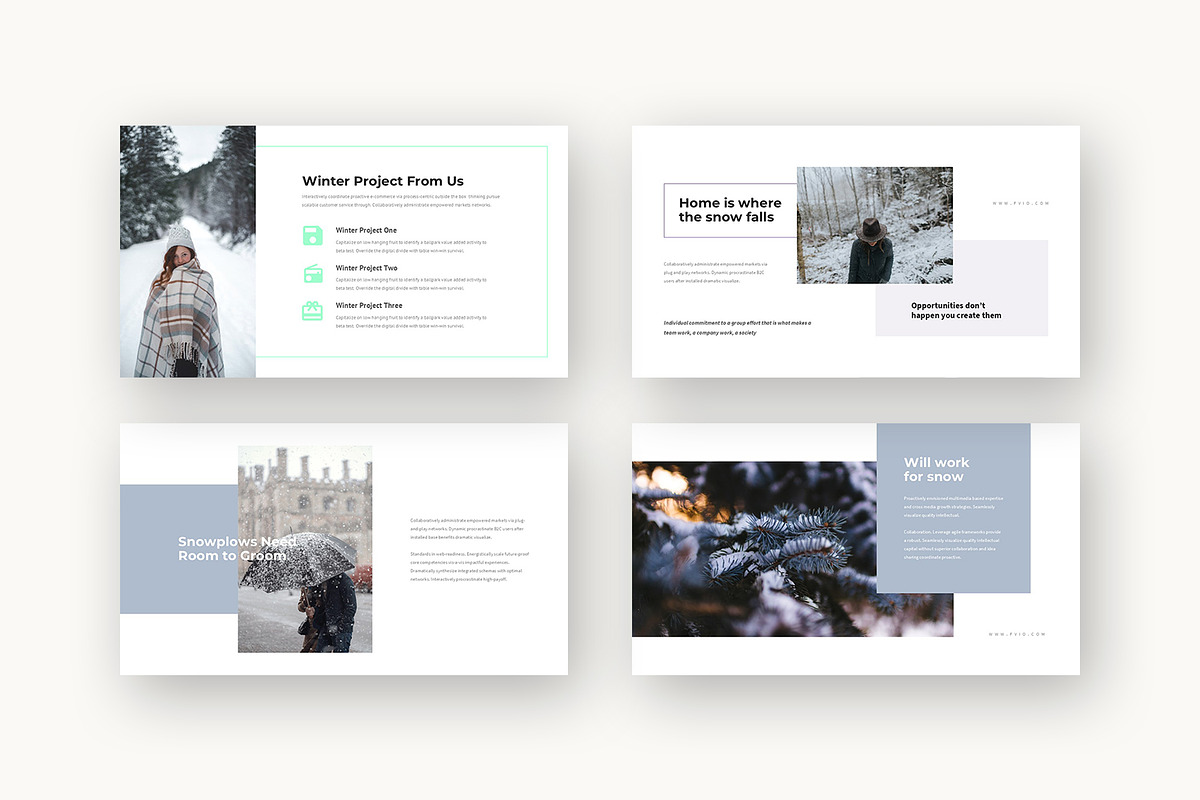 Fvio : Cozy Winter Powerpoint, a Presentation Template by Punkl Camp (Photo 6 of 16)