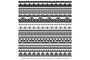 Black Lace Clipart Borders, an Illustration by Amanda Ilkov (Thumbnail 3 of 5)