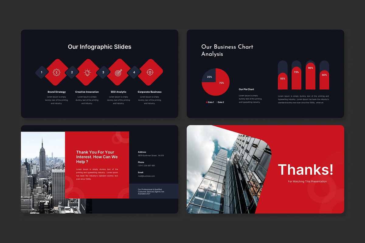 Rogive -  Red Business PowerPoint, a Presentation Template by Premast (Photo 4 of 4)
