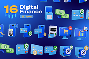 Digital Finance 3D Icon Pack, an Object 3D Model by Burntilldead (Thumbnail 6 of 7)