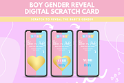 Boy Gender Reveal Scratch Card, a Landing Page Template by SunshineStudioBoutique (Thumbnail 3 of 8)