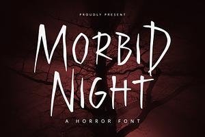Morbid Night - Display Font, a Script Font by Alpaprana
