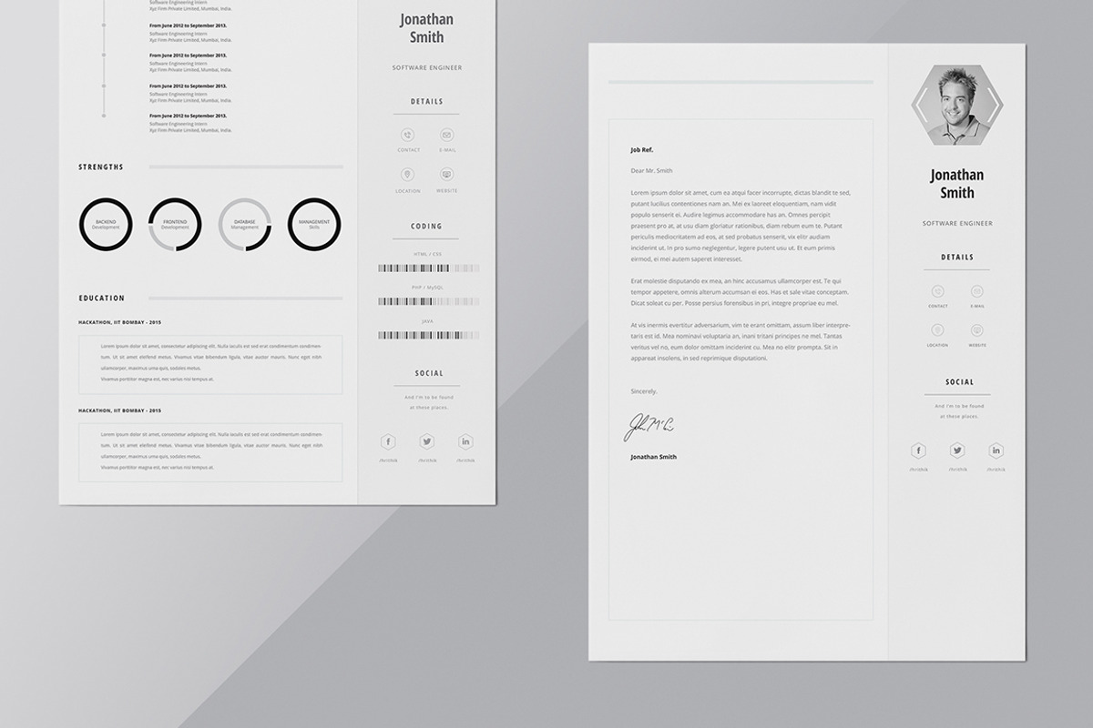 Resume / CV - Elegance, a Resume Template by 3Angle (Photo 3 of 5)