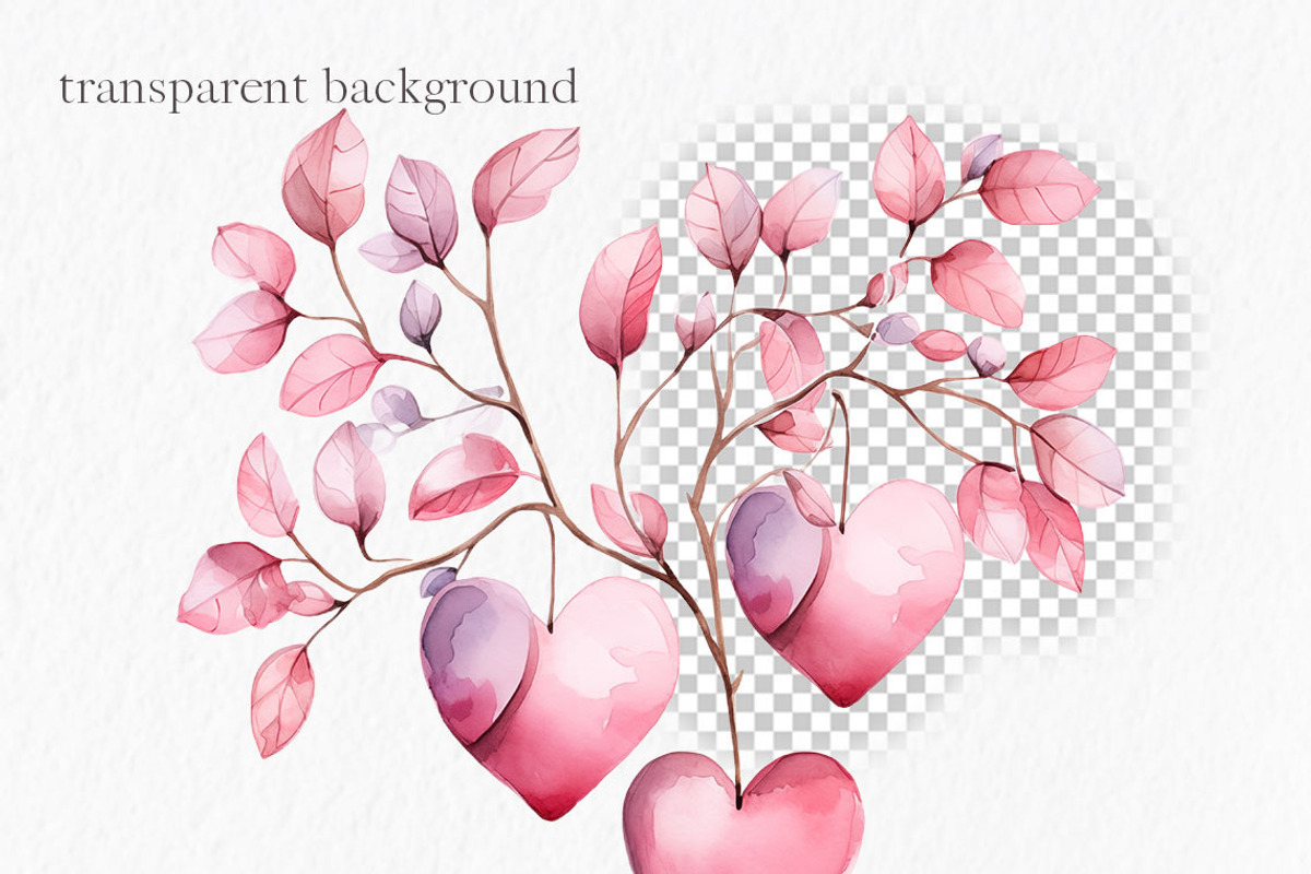 Watercolor valentine clipart, an Object Graphic by MyLittleMeow (Photo 6 of 7)