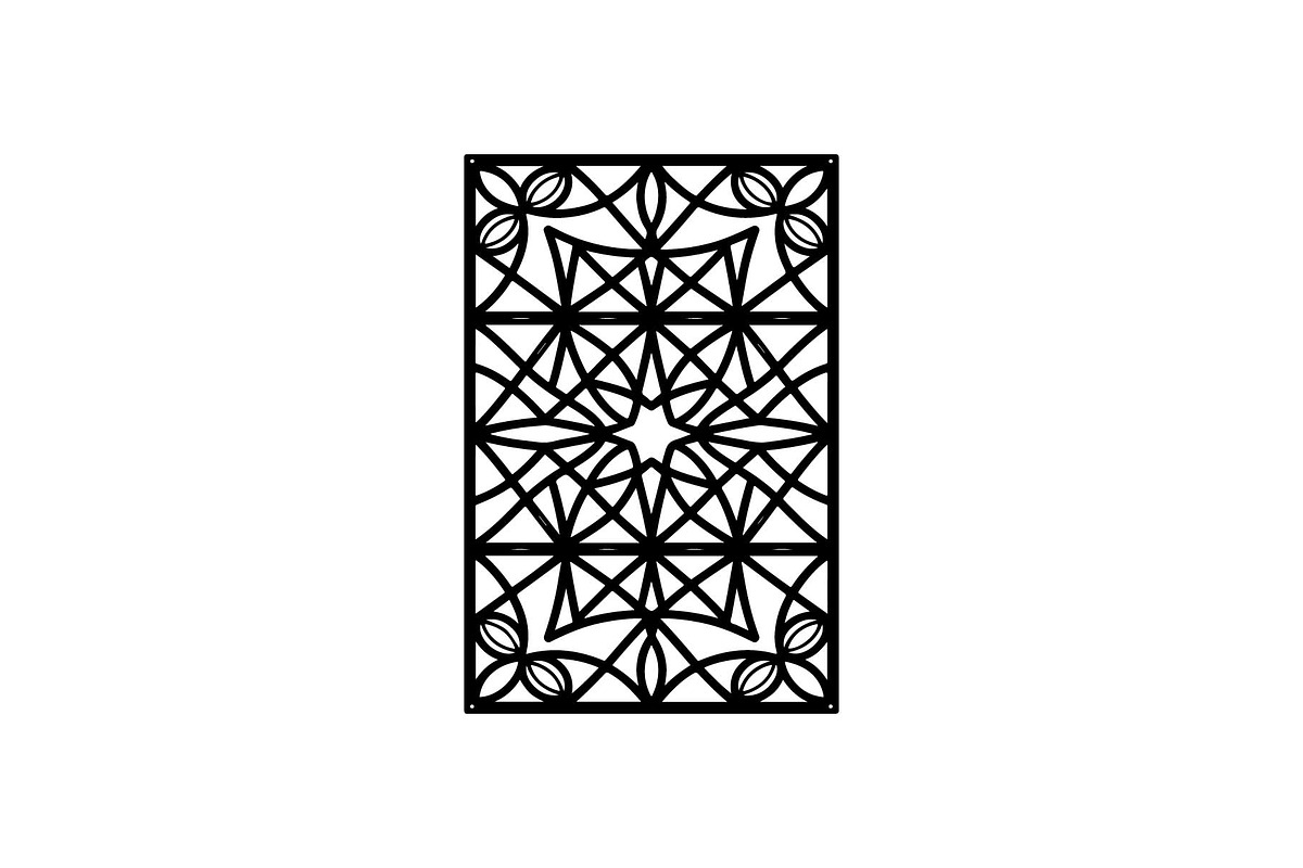 Black Geometric Pattern Panel SVG, an Object Graphic by jahid234 (Photo 10 of 13)